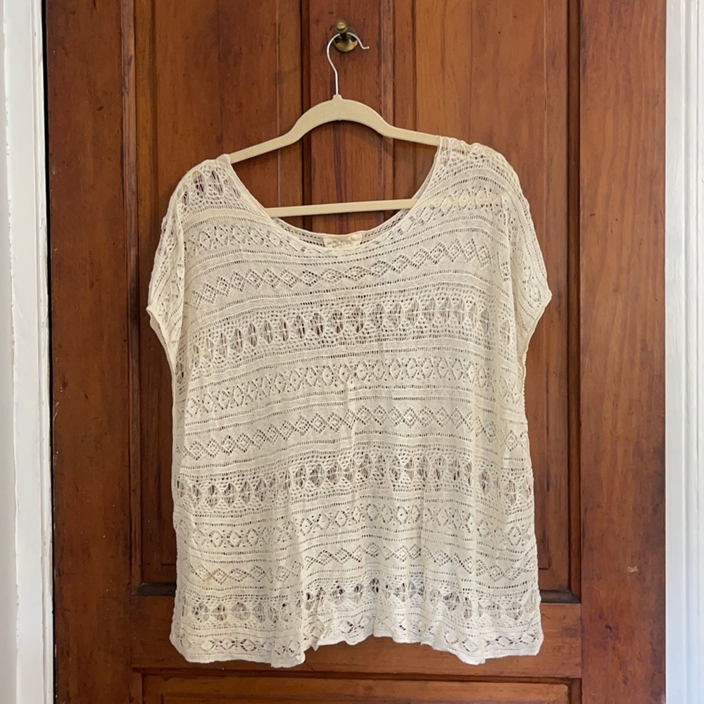 Denim & Supply Crochet Top - Size S